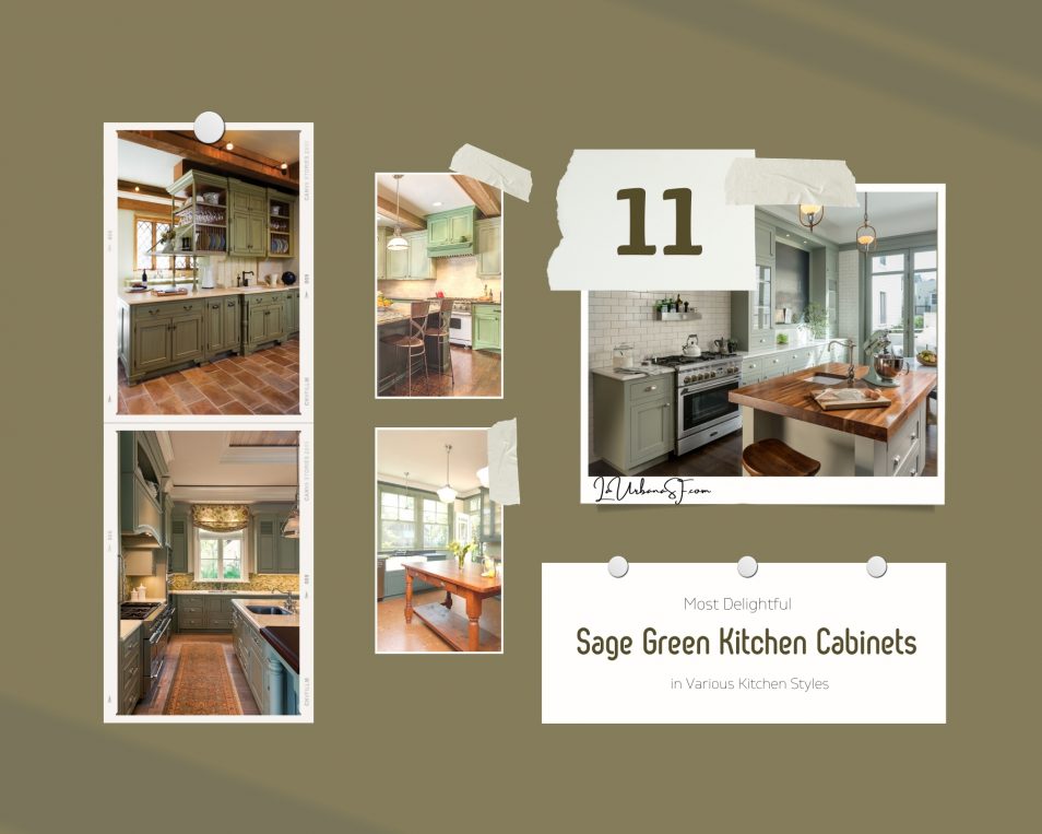11 Most Delightful Sage Green Kitchen Cabinets