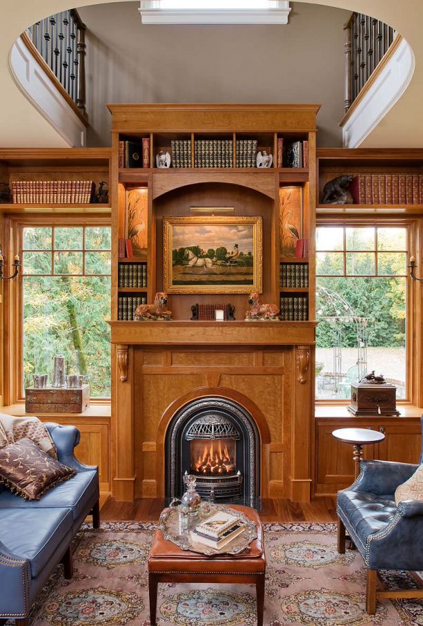 15 Most Elegant Built-In Shelves Around Fireplace In A Trendy Living Room –  La Urbana