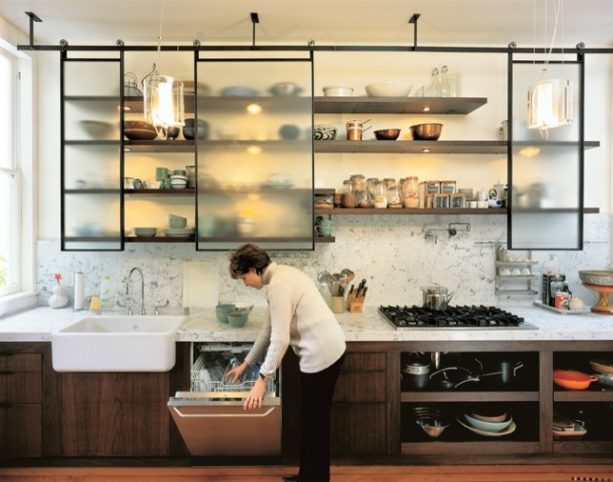 14 Coolest Ideas of Sliding Kitchen Cabinet Door to Save More Space – La Urbana