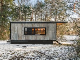 horizontal slide window in an urban metal building