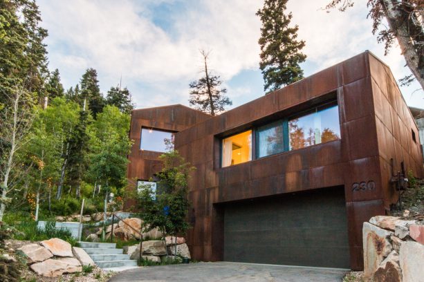 triple-pane tilts and turn windows in a sustainable metal building