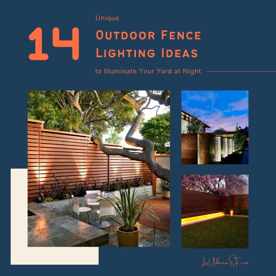 14 Unique Outdoor Fence Lighting Ideas