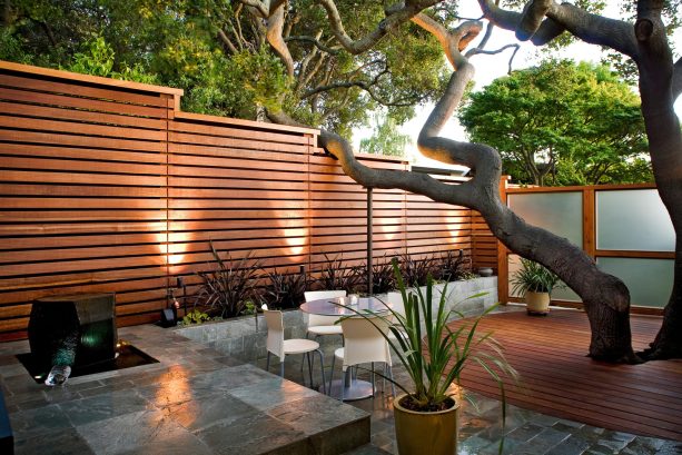 exterior landscape lighting ideas for an outdoor fence from the lumiere cambria series