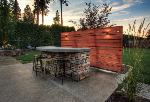 low voltage landscape outdoor lighting ideas in a small fence