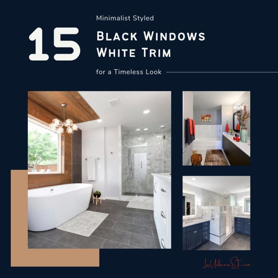 15 Minimalist Styled Black Windows White Trim