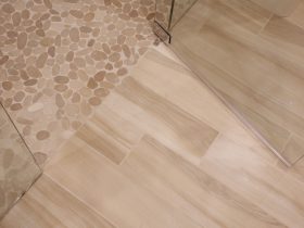 beige grout with beige tile