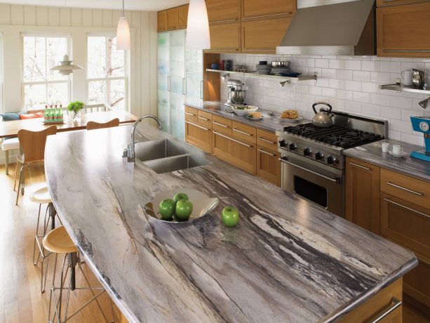 dolce vita formica laminate countertops with etching finish without backsplash