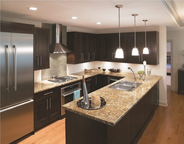 espirito santo laminate countertop that looks like granite without backsplash