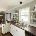 laminate countertop from ikea that mimics wood without connecting to the backsplash