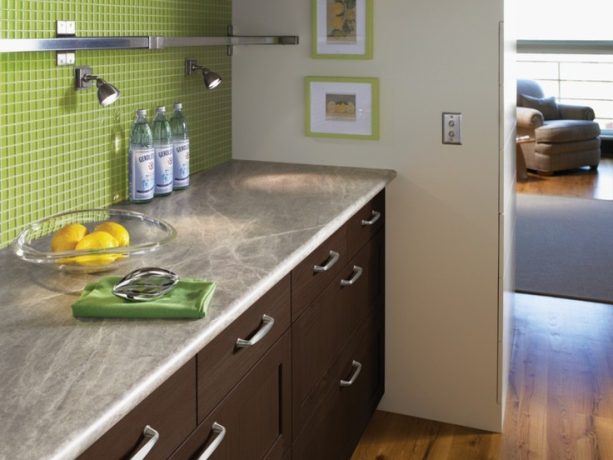 Laminate Countertop Without Backsplash, Connecting Formica Countertops