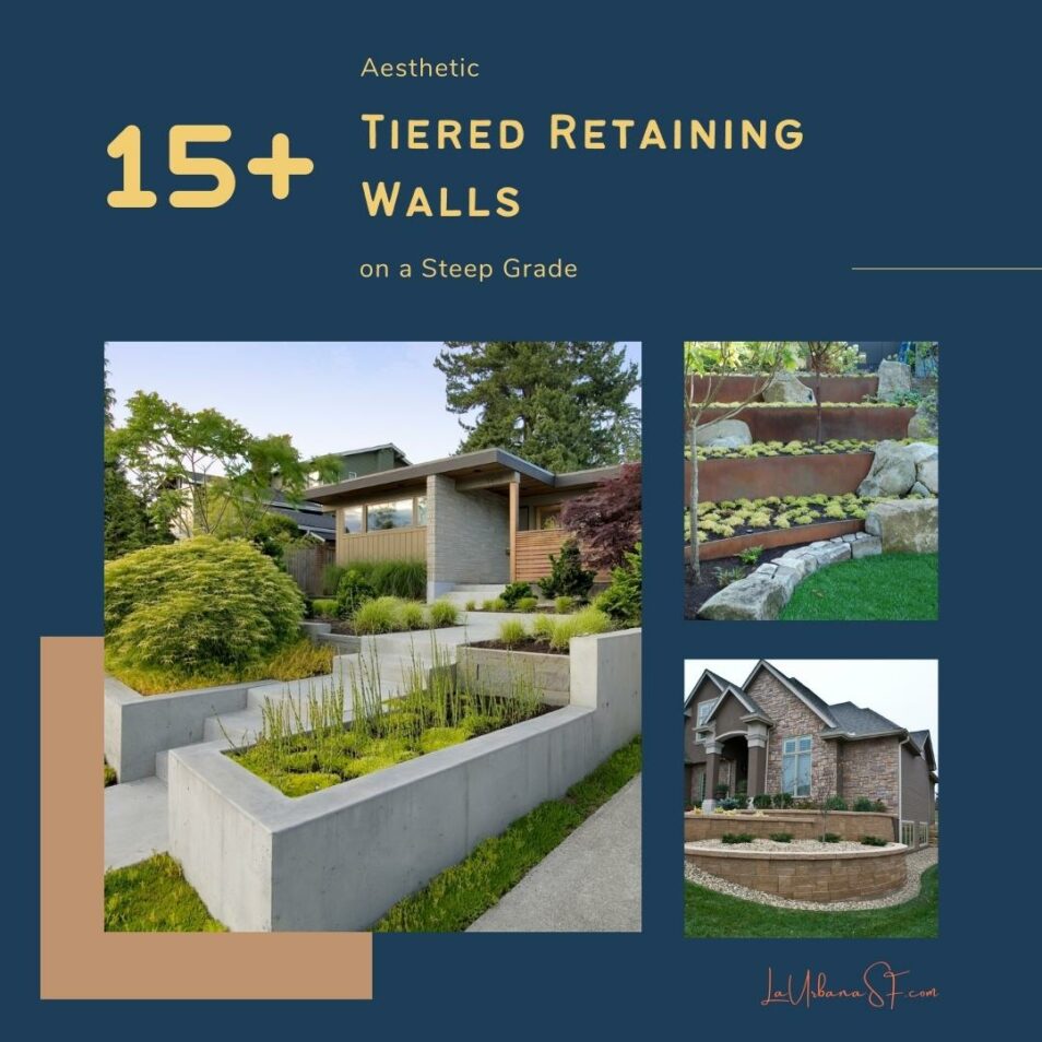 15  Aesthetic Tiered Retaining Walls