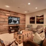 barn wood with a weathered finish for a tv accent wall