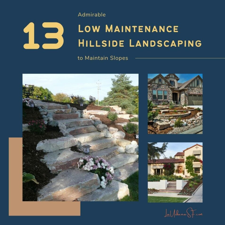 13 Admirable Low Maintenance Hillside Landscaping