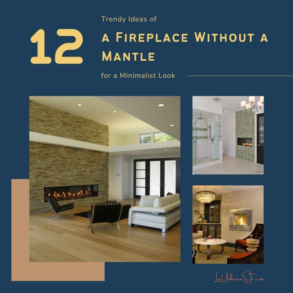 12 Trendy Ideas Of A Fireplace Without A Mantle