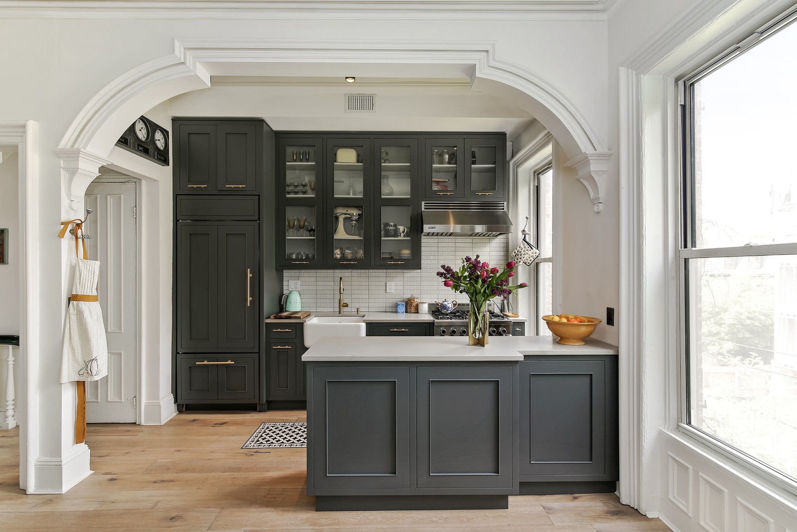 charcoal kitchen wall