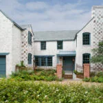 turquoise trim color for white house