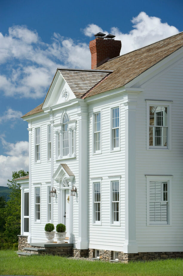 white trim color for white house